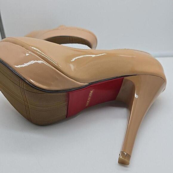 Monicoco Nude Mary Jane Closed Round‎ Toe 5 Stiletto Heels - Picture 9 of 15